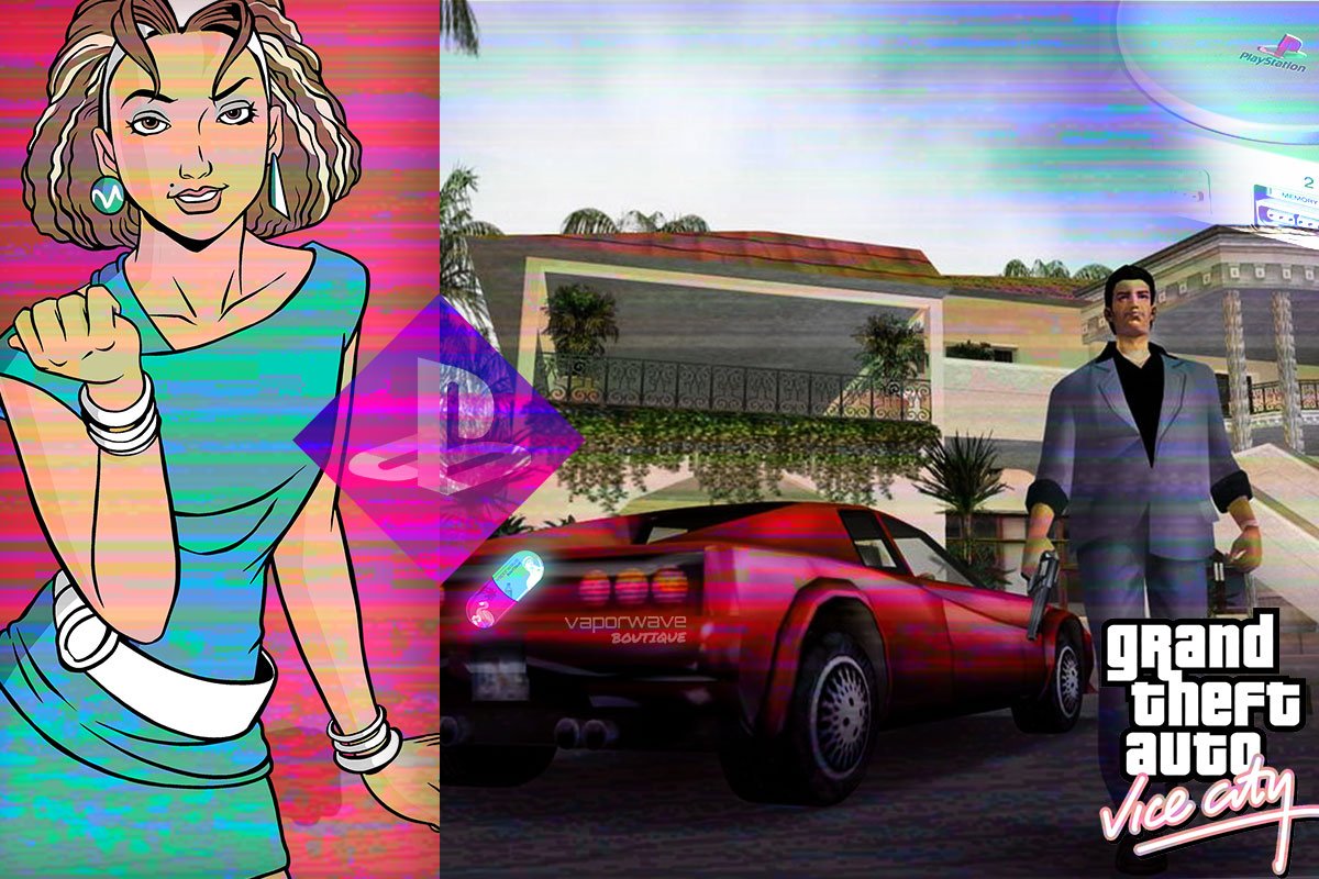 Grand Theft Auto Vice City Flash Fm Station Vaporwave Boutique